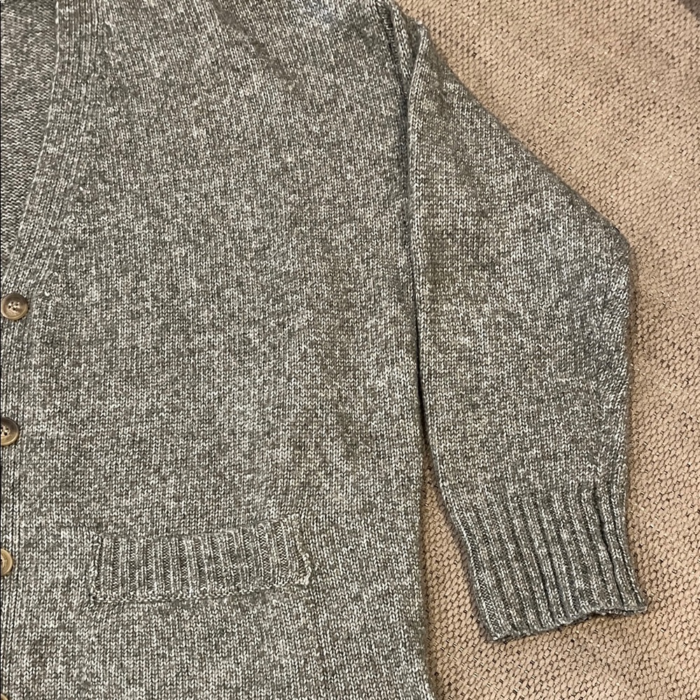 Ella Moss Heathered Gray Cardigan Sweater - Picture 5 of 6